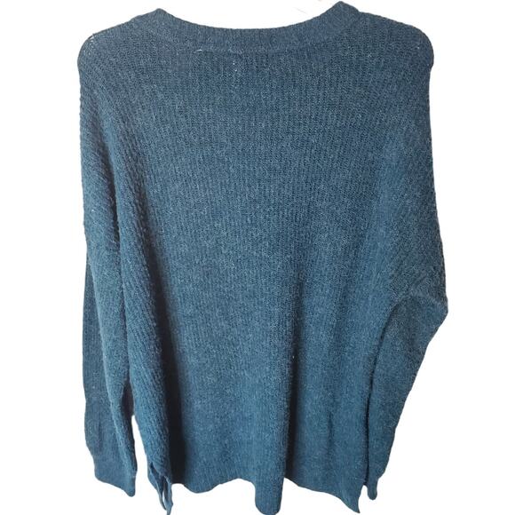 So Knit Tunic Length Dark Teal Sweater, NWT, Large - Picture 3 of 6